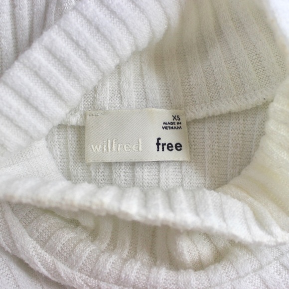 Aritzia WILFRED FREE Buswell Ribbed Mock Neck Top - Picture 9 of 9